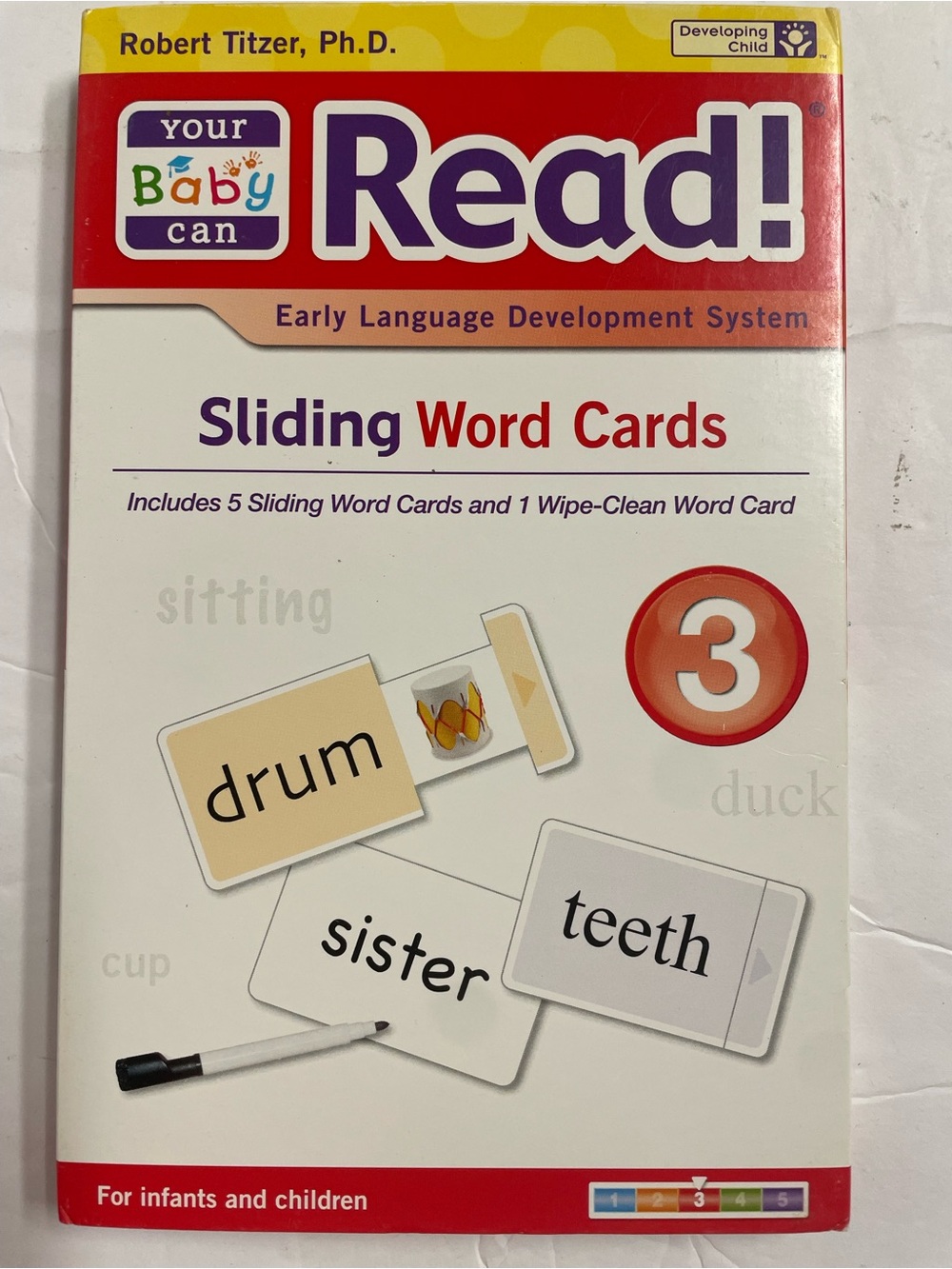 Your Baby Can Read! Sliding Word Cards - Volume 3